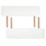 Camilla de masaje plegable 2 zonas 10 cm grosor blanca de vidaXL, Mesas de masaje - Ref: Foro24-110150, Precio: 193,88 €, Des...