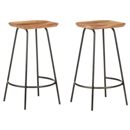 Taburetes de cocina 2 unidades madera maciza de acacia de , Taburetes de cocina - Ref: Foro24-320651, Precio: 170,48 €, Descu...
