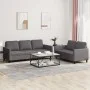 Juego de sofás con cojines 2 piezas cuero sintético gris de , Sofás - Ref: Foro24-3201762, Precio: 451,51 €, Descuento: %