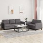 Juego de sofás con cojines 2 piezas cuero sintético gris de , Sofás - Ref: Foro24-3201762, Precio: 458,21 €, Descuento: %