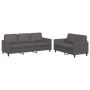 Juego de sofás con cojines 2 piezas cuero sintético gris de , Sofás - Ref: Foro24-3201762, Precio: 458,21 €, Descuento: %