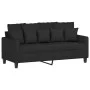 Juego de sofás con cojines 2 piezas tela negro de , Sofás - Ref: Foro24-3201652, Precio: 370,10 €, Descuento: %