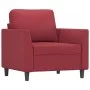 Juego de sofás con cojines 3 piezas cuero sintético rojo tinto de , Sofás - Ref: Foro24-3201743, Precio: 583,96 €, Descuento: %