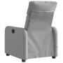 Sillón reclinable de masaje eléctrico tela gris claro en Sillones | Comprar online en Foru.es