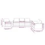 Dreiteilige Sofagarnitur aus cremefarbenem Kunstleder mit Kissen von , Sofas - Ref: Foro24-3201741, Preis: 535,01 €, Rabatt: %
