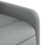 Sillón reclinable de masaje eléctrico tela gris claro en Sillones | Comprar online en Foru.es