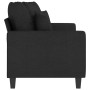 Sofá de 2 plazas de tela negro 140 cm de , Sofás - Ref: Foro24-359271, Precio: 206,28 €, Descuento: %