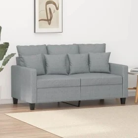 Sofá de 2 plazas de tela gris claro 120 cm de , Sofás - Ref: Foro24-359259, Precio: 233,77 €, Descuento: %