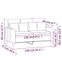Sofá de 2 plazas de tela gris claro 120 cm de , Sofás - Ref: Foro24-359259, Precio: 242,51 €, Descuento: %