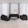 Juego de sofás con cojines 4 piezas tela negro de , Sofás - Ref: Foro24-3201644, Precio: 671,91 €, Descuento: %