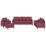 Sofagarnitur mit Kissen 4-teilig aus rotem Stoff von , Sofas - Ref: Foro24-3201646, Preis: 597,47 €, Rabatt: %