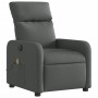 Sillón reclinable de masaje eléctrico tela gris oscuro en Sillones | Comprar online en Foru.es