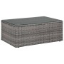 Set de muebles de jardín 4 piezas y cojines ratán PE gris de vidaXL, Conjuntos de jardín - Ref: Foro24-43956, Precio: 396,83 ...