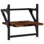Estantes de pared con barras 2 uds roble ahumado 30x25x30 cm de , Estantes y estanterías - Ref: Foro24-836235, Precio: 19,43 ...