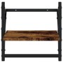 Estantes de pared con barras 2 uds roble ahumado 30x25x30 cm de , Estantes y estanterías - Ref: Foro24-836235, Precio: 19,43 ...