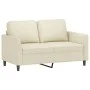 Sofá de 2 plazas de cuero sintético color crema 120 cm de , Sofás - Ref: Foro24-359329, Precio: 196,78 €, Descuento: %