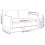 Sofá de 2 plazas de cuero sintético color crema 120 cm de , Sofás - Ref: Foro24-359329, Precio: 196,78 €, Descuento: %