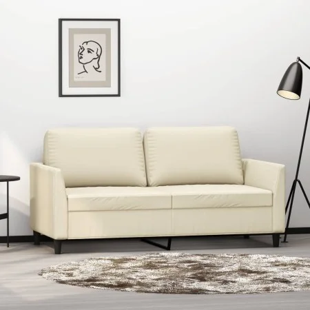 2-Sitzer-Sofa aus Kunstleder in der Farbe Creme 140 cm von , Sofas - Ref: Foro24-359334, Preis: 174,64 €, Rabatt: %