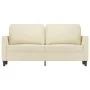 Sofá de 2 plazas de cuero sintético color crema 140 cm de , Sofás - Ref: Foro24-359334, Precio: 174,64 €, Descuento: %