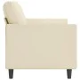2-seater cream-colored synthetic leather sofa, 140 cm by , Sofas - Ref: Foro24-359334, Price: 174,64 €, Discount: %