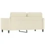 Sofá de 2 plazas de cuero sintético color crema 140 cm de , Sofás - Ref: Foro24-359334, Precio: 174,64 €, Descuento: %