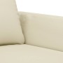 Sofá de 2 plazas de cuero sintético color crema 140 cm de , Sofás - Ref: Foro24-359334, Precio: 185,41 €, Descuento: %
