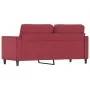 Sofá de 2 plazas de cuero sintético rojo vino 140 cm de , Sofás - Ref: Foro24-359336, Precio: 205,41 €, Descuento: %