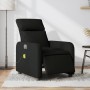 Sillón reclinable de masaje eléctrico tela negro en Sillones | Comprar online en Foru.es