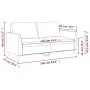Sofá de 2 plazas de cuero sintético rojo vino 140 cm de , Sofás - Ref: Foro24-359336, Precio: 205,41 €, Descuento: %