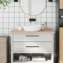 Arbeitsplatte aus massivem Buchenholz für das Badezimmer 100x50x2,5 cm von , Arbeitsplatten - Ref: Foro24-355989, Preis: 76,6...