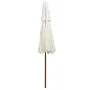 Sombrilla de dos pisos 270x270 cm palo de madera blanca crema de vidaXL, Sombrillas - Ref: Foro24-42964, Precio: 99,27 €, Des...