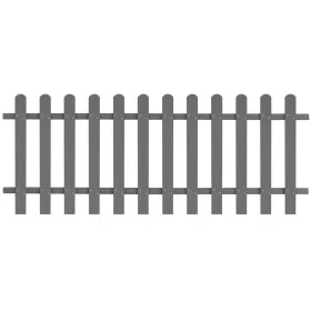 WPC garden picket fence 200x80 cm by vidaXL, fenced with pickets - Ref: Foro24-42819, Price: 96,33 €, Discount: %