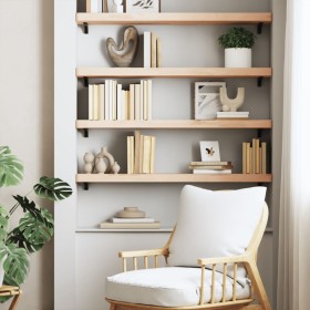 Estante de pared madera maciza de haya 80x20x4 cm de , Estantes y estanterías - Ref: Foro24-356019, Precio: 38,15 €, Descuent...