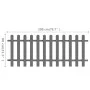 WPC garden picket fence 200x80 cm by vidaXL, fenced with pickets - Ref: Foro24-42819, Price: 96,33 €, Discount: %
