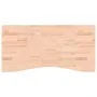 Tablero de escritorio madera maciza de haya 100x(45-50)x4 cm de , Accesorios y productos para escritorios - Ref: Foro24-35604...