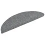 Alfombrilla de escaleras 15 uds tela punzonada gris 56x17x3 cm de vidaXL, Alfombrillas para escalones - Ref: Foro24-132693, P...
