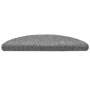 Alfombrilla de escaleras 15 uds tela punzonada gris 56x17x3 cm de vidaXL, Alfombrillas para escalones - Ref: Foro24-132693, P...