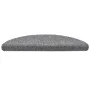 Alfombrilla de escaleras 15 uds tela punzonada gris 56x17x3 cm de vidaXL, Alfombrillas para escalones - Ref: Foro24-132693, P...