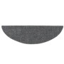 Alfombrilla de escaleras 15 uds tela punzonada gris 56x17x3 cm de vidaXL, Alfombrillas para escalones - Ref: Foro24-132693, P...