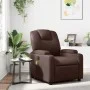 Reclining massage armchair in brown synthetic leather by , Armchairs - Ref: Foro24-372398, Price: 275,07 €, Discount: %
