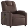 Reclining massage armchair in brown synthetic leather by , Armchairs - Ref: Foro24-372398, Price: 275,07 €, Discount: %