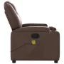 Reclining massage armchair in brown synthetic leather by , Armchairs - Ref: Foro24-372398, Price: 275,07 €, Discount: %
