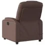 Reclining massage armchair in brown synthetic leather by , Armchairs - Ref: Foro24-372398, Price: 275,07 €, Discount: %