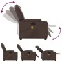 Reclining massage armchair in brown synthetic leather by , Armchairs - Ref: Foro24-372398, Price: 275,07 €, Discount: %