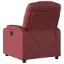 Sillón reclinable de cuero sintético rojo tinto de , Sillones - Ref: Foro24-372393, Precio: 234,52 €, Descuento: %