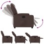 Sillón reclinable de cuero sintético marrón de , Sillones - Ref: Foro24-372391, Precio: 203,58 €, Descuento: %