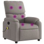Sillón de masaje reclinable de tela gris taupé de , Sillones - Ref: Foro24-373430, Precio: 262,52 €, Descuento: %