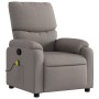 Sillón de masaje reclinable de tela gris taupé de , Sillones - Ref: Foro24-373430, Precio: 262,52 €, Descuento: %