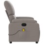 Sillón de masaje reclinable de tela gris taupé de , Sillones - Ref: Foro24-373430, Precio: 262,52 €, Descuento: %