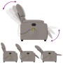 Sillón de masaje reclinable de tela gris taupé de , Sillones - Ref: Foro24-373430, Precio: 262,52 €, Descuento: %